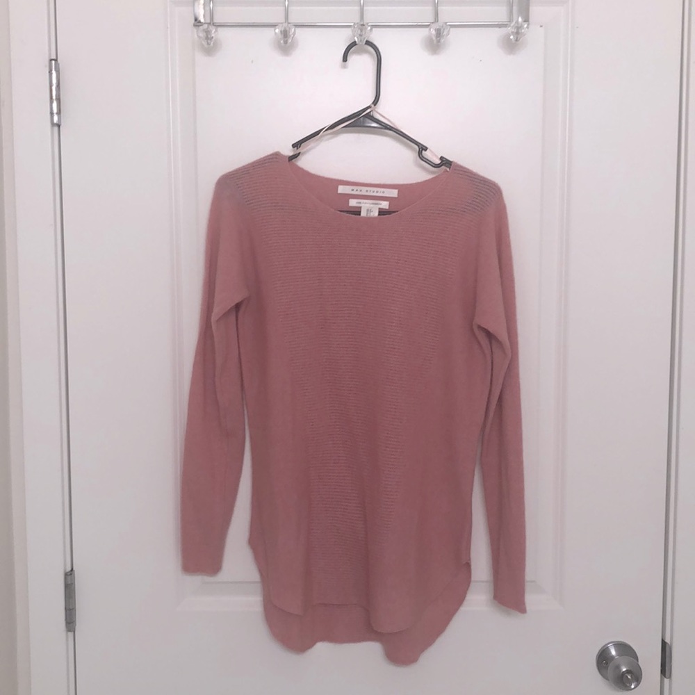 Pink cashmere sweater